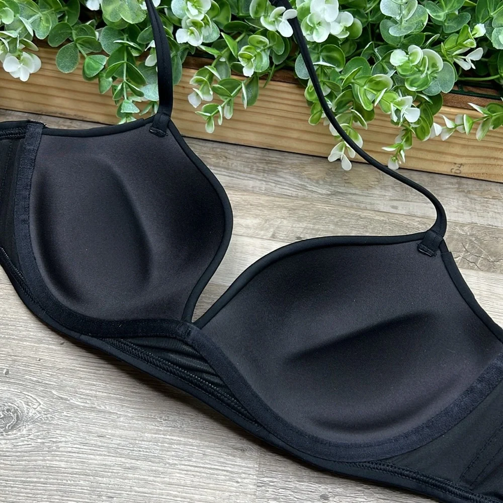 Victoria’s Secret Black Bra Bikini Top 34C NEW - Picture 8 of 12